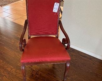 One of a pair of chairs