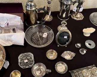 Misc . Crystal and silver