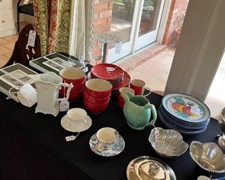 Misc china and silver