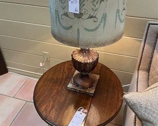 Drop leaf table and beautiful lamp