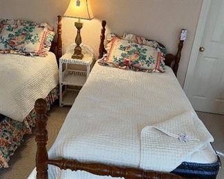 Pair of vintage twin beds