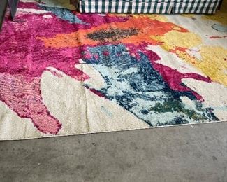 Modern rug one of several
