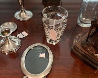 Sterling and crystal