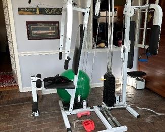 Exercise, gym, and equipment