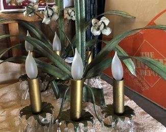 Vintage sconce pair