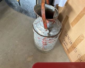 Antique milk can