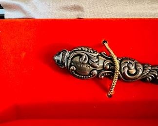 La Marque sterling silver & mother of pears letter opener