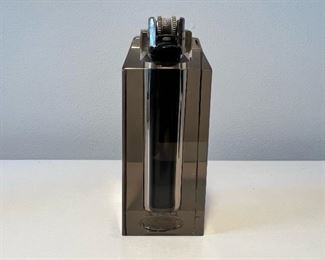 Mid Century Modern smokey lucite lighter