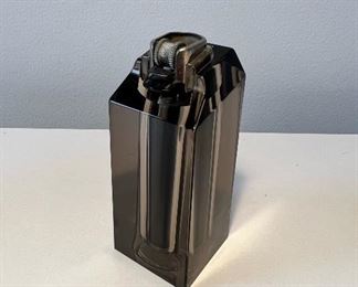Mid Century Modern smokey lucite lighter