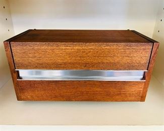 Vintage Western Electric telephone in walnut case