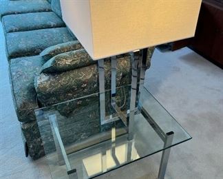 Mersman ‘Astro 70’ glass top collection side tables & coffee table