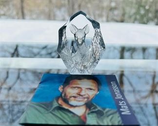 Mats Jonasson small art glass doe