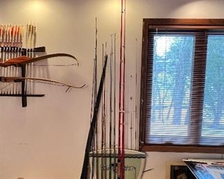 Nice selection of vintage fishing rods by St. Croix, Garcia, Daiwa and more, many with reels 