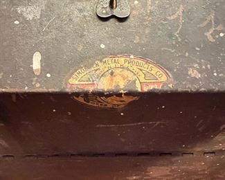 Antique Simonsen Metal Products machinists tool box