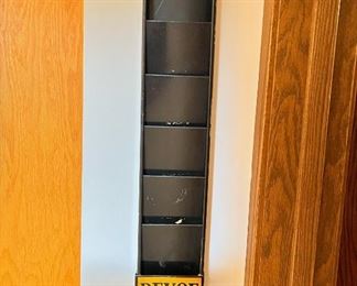 Vintage Devoe Paint and Varnish Products metal brochure holder