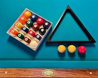 Like New American Heritage “Aurora” 8’ Italian slate top pool table
