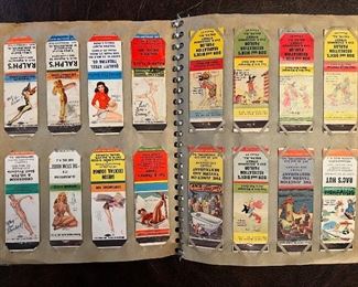 C. Late 1930’s/early 1940’s Match Cover Album with over 600 match covers!
