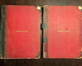 Set of 2 mid-1800’s large bound books of Gleason’s Pictorial Drawing Room Companion