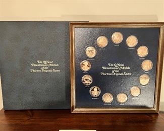 Franklin Mint ‘The Official Bicentennial Medals of the Thirteen Original State” solid bronze set