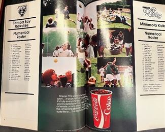 1977 ‘Kick’ official magazine for the NASL featuring the Kicks vs. Tampa Bay Rowdies at Metropolitan Stadium