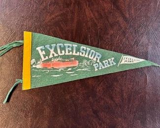Small vintage Excelsior Park pennant 