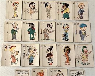1940’s Whitman’s Old Maid card game.  This is a complete set but is missing the original box