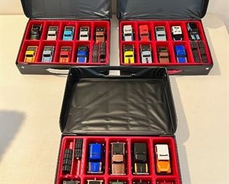 Vintage Schaper Stomper 4x4s Official Collector’s Cases, all are full with never used Stomper trucks and extra wheels!