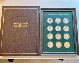 Norman Rockwell’s Spirit of Scouting Limited Edition Sterling 12-coin set