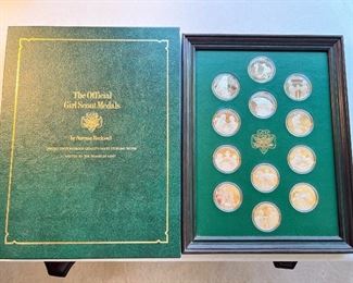 Norman Rockwell’s The Official Girl Scout Medals Limited Edition Sterling 12-coin set
