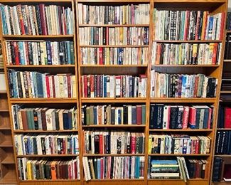 There are several hundred vintage & antique books