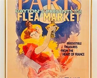 2000 Dayton’s Presents the Paris Flea Market framed poster