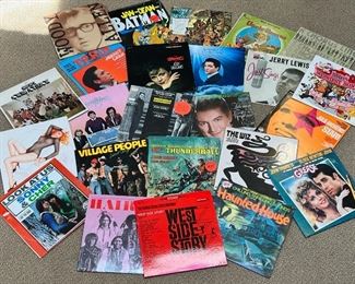 There is an extensive vinyl collection.  This is a small sampling of the diversity in the collection