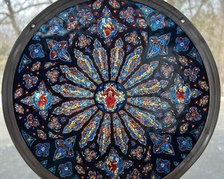 “The Rose Window of Saint Joseph The Divine” by Glassmasters of The Stained Glass Guild