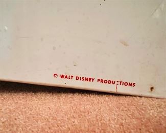 Authentic vintage Walt Disney Productions dimensional signs, assumed to have been mounted to a carnival ride.  Each one is 32”W x 35”T and will be sold as a set