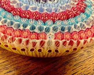 Baccarat eleven row 1971 close concentric Millefiori paperweight edition 209