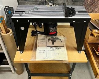Like New vintage Sears Craftsman Router Table 