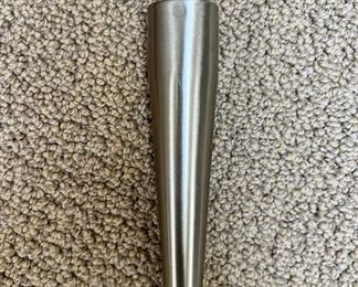 Boxed set of 16 still wrapped MCM brushed steel tapered legs