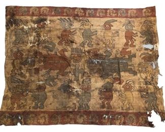 
Antique South American Tribal Hand Woven Textile 
