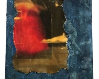 
Enameled Abstract Painting On Board