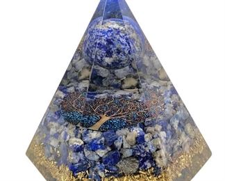 
Orgonite Tree Of Life Gemstone Healing Pyramid 