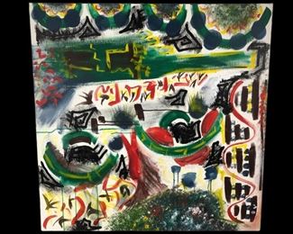 
Abstract Oil On Canvas Painting By Samuel C. Englander