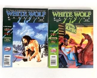 White Wolf Magazine Six Years of Independent Roleplaying Coverage No. 35-36
White Wolf Magazine Six Years of Independent Roleplaying Coverage No. 35 Mar/Apr 1993, No. 36 1993, both issues in near mint condition