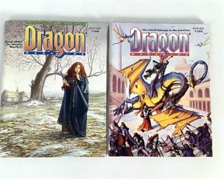 Dragon Magazine No. 188 TSR Holiday Shopping Guide Insert, No. 195 The world belongs to the warriors