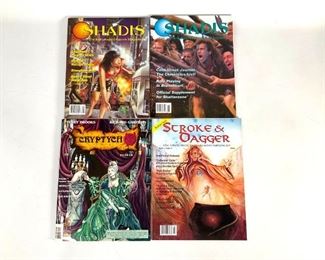 Shadis The Independent Games Magazine No. 19,20; Cryptych Magazine I/V, Stroke & Dagger Premier Issue