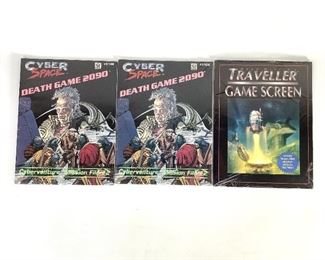  I.C.E. Cyber Space Death Game 2090 Cyber Venture Mission File #2 No. 5106 (2 copies), Marc Miller's Traveller Game Screen Includes memory alpha adventure