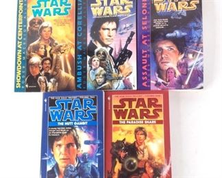 (5) Star Wars Paperback Novels
