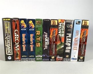 PC CD ROM Games: Platoon, Tomb Raider, Dragon Throne, RTS and more! 