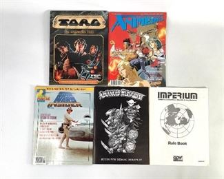 Imperium Empires in Conflict: Worlds in the Balance Rule Book, Advanced Heroquest Rules for Heroic Roleplay, Star Wars Insider No. 27, Animerica Anime & Manga Monthly 