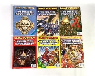 Games Workshop Present Their Monthly Games Magazine White Dwarf No. 112, 136, 137, 139, 140, 141