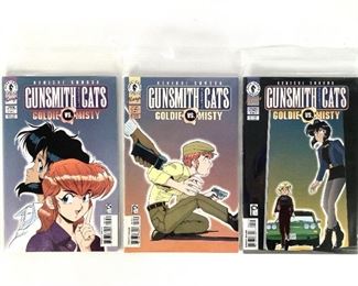 Dark Horse Comics: Gunsmith Cats: Goldie vs. Misty 2 of 7, 3 of 7 and 4 of 7